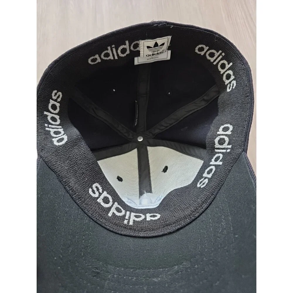 Adidas Originals‎ Trefoil Black A Flex Fitted Hat Cap L XL Unisex